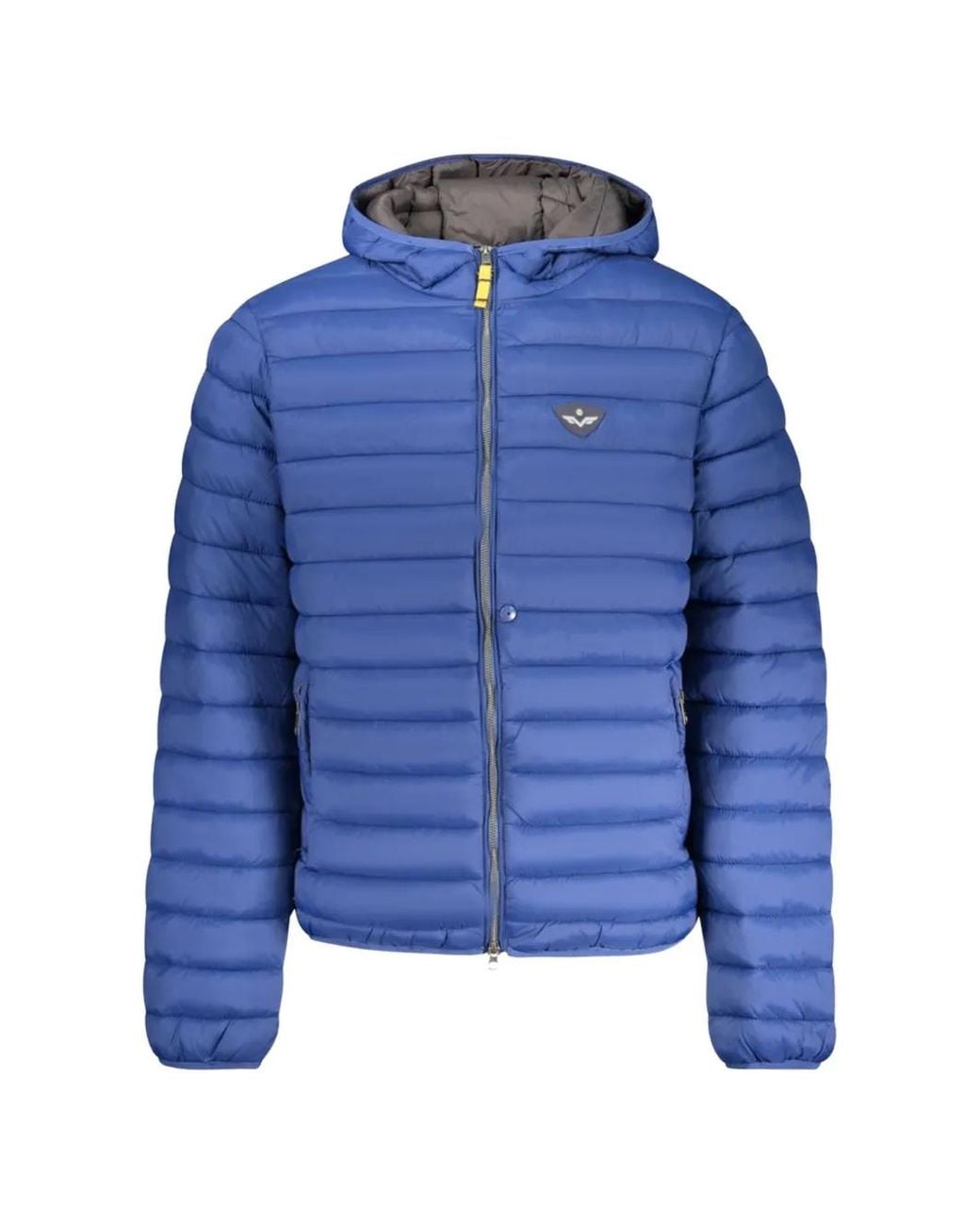 Armata Di Mare Blue Padded Hooded Jacket for men