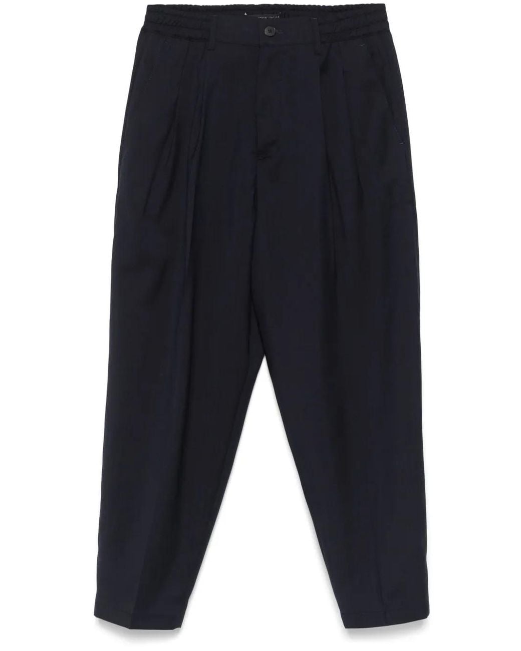 Low Brand Blue Tropical Trousers for men