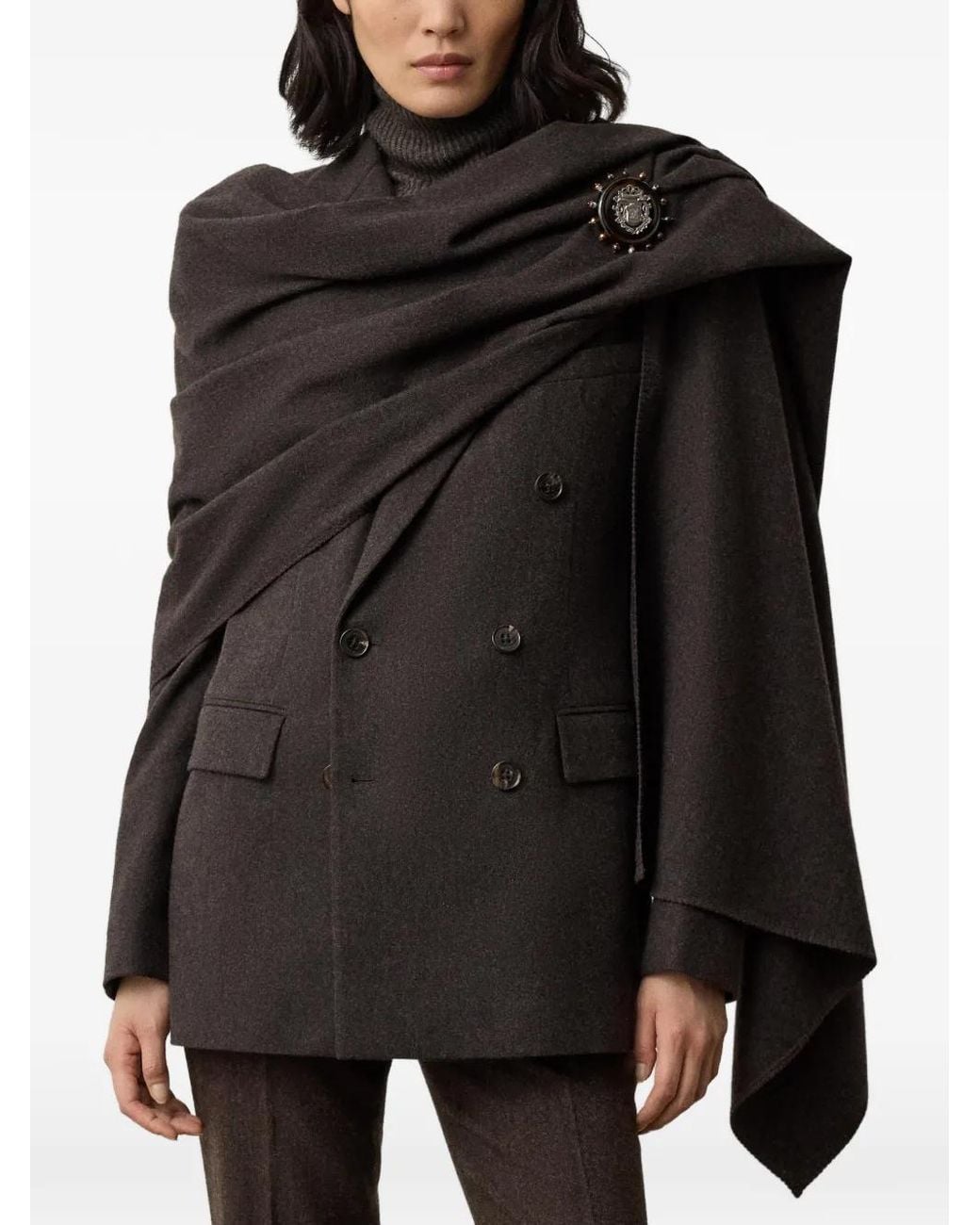 Ralph Lauren Brown Rolland Wool Blazer