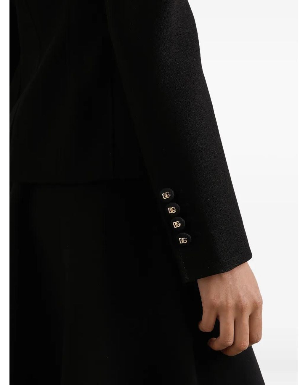 Dolce & Gabbana Black Double-Breasted Blazer