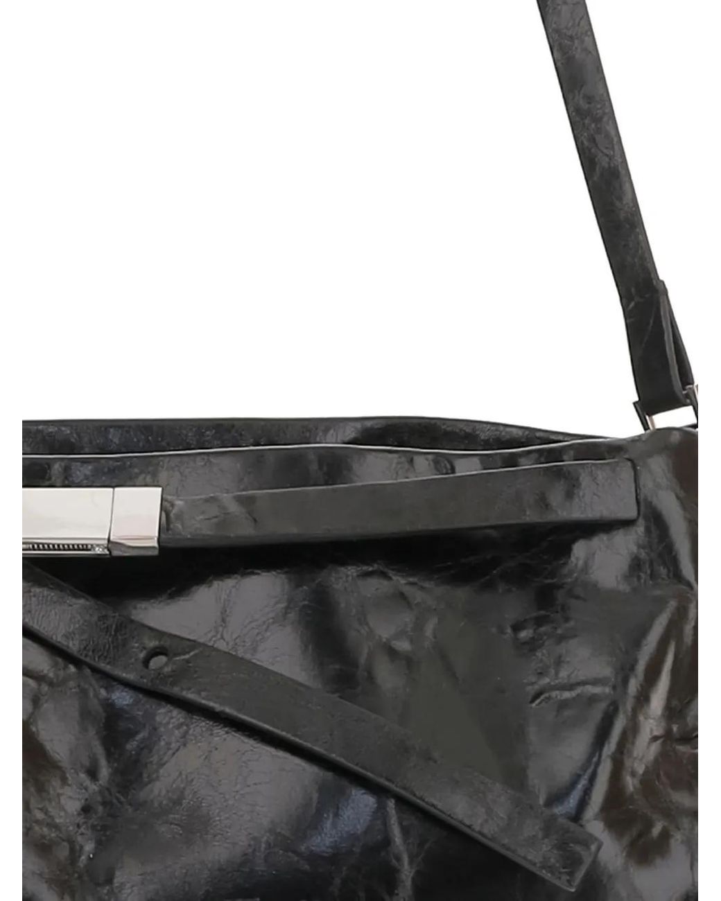 Benedetta Bruzziches White Lauren Glossy Adjustable Shoulder Bag
