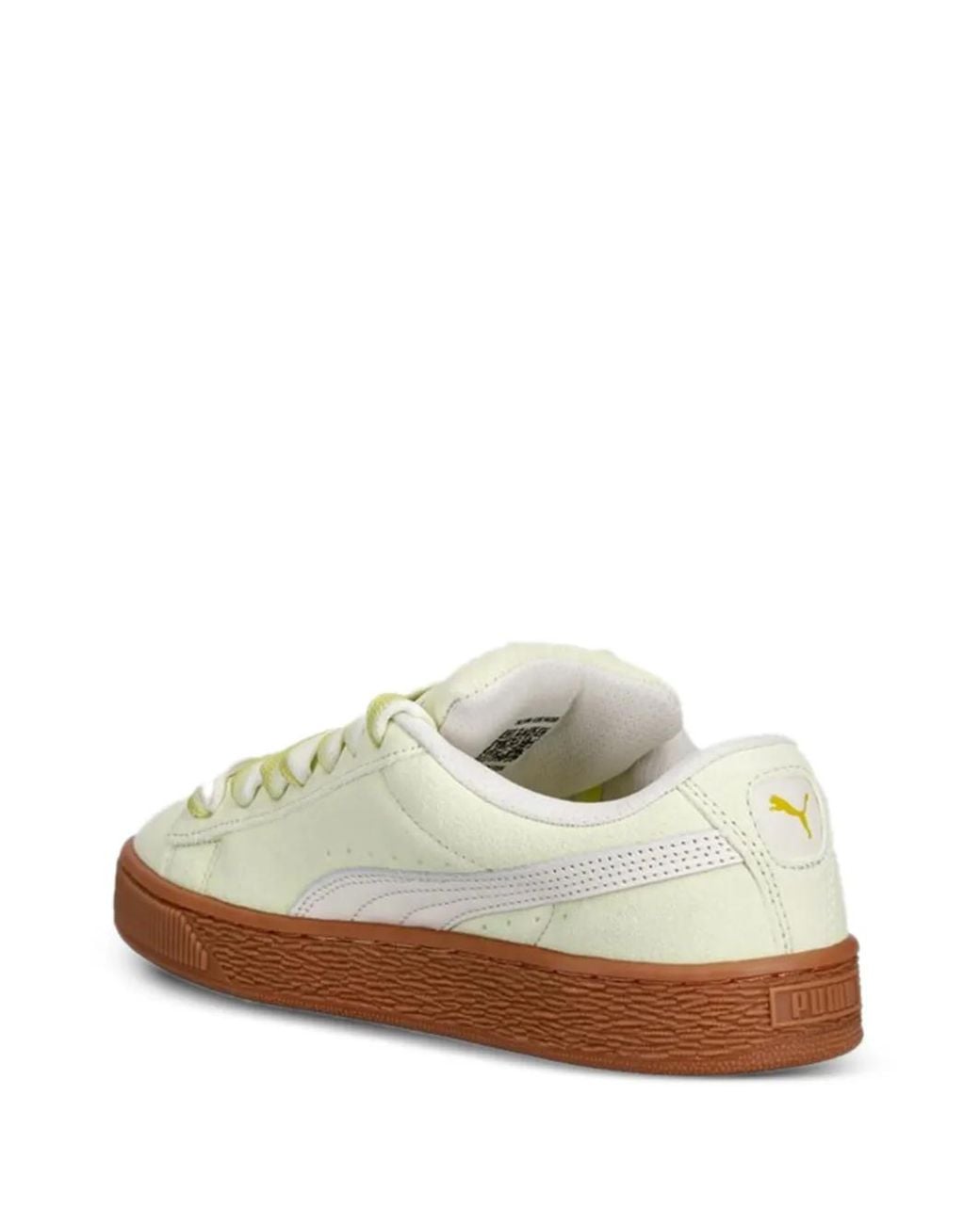PUMA White Baskets En Daim Xl À Lacets