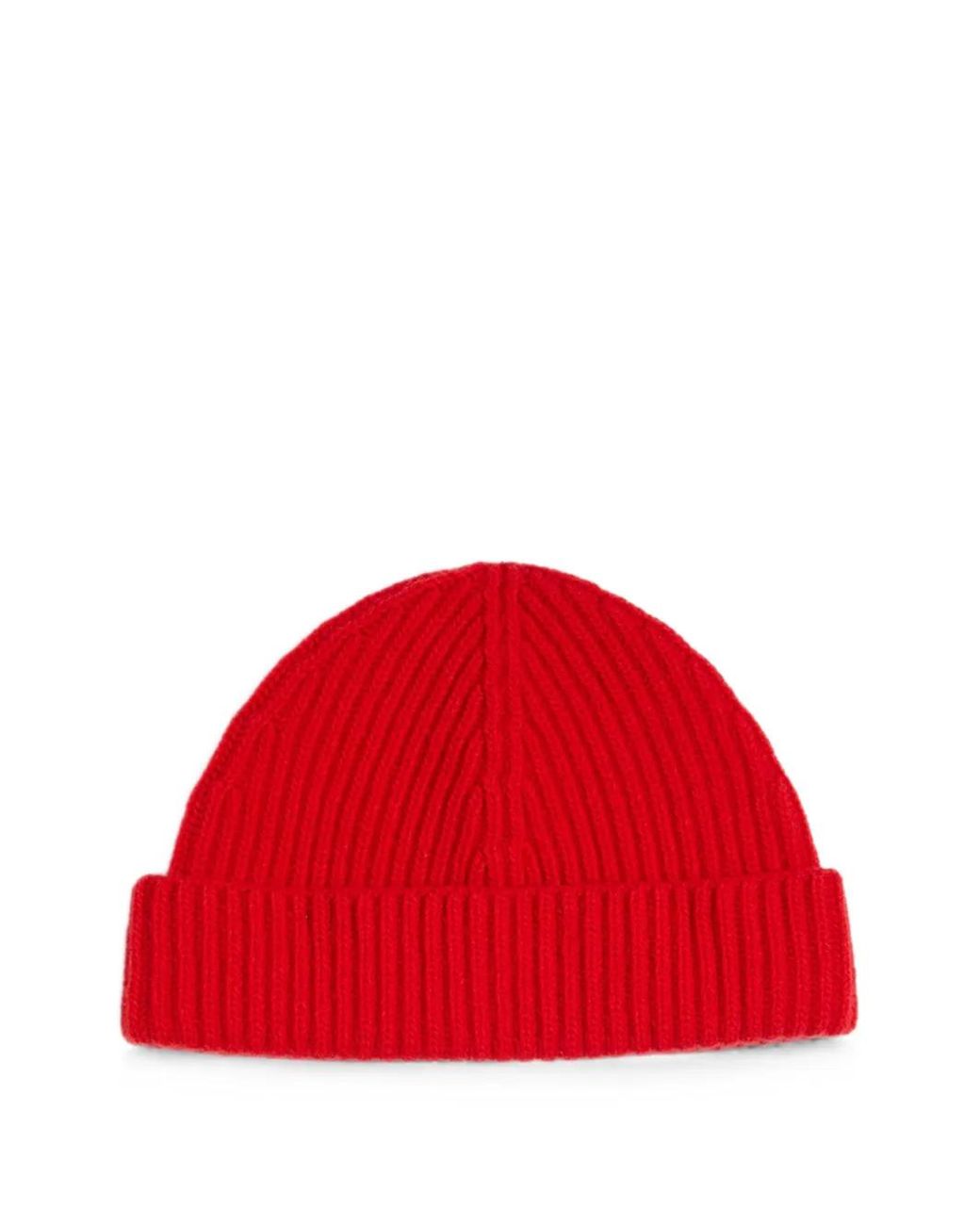 Jil Sander Red Wool Hat