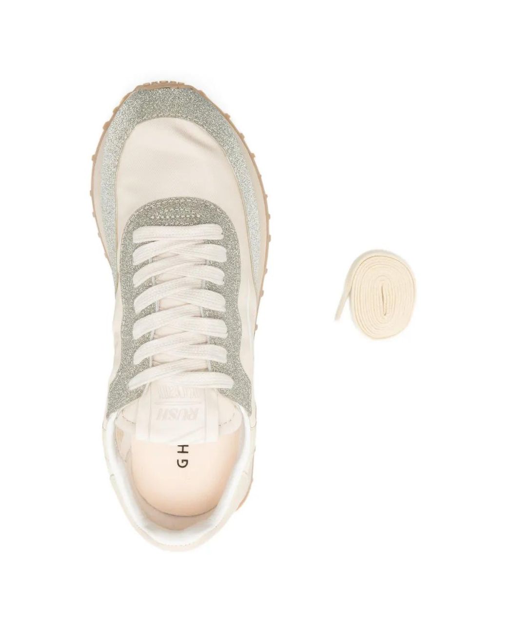 GHOUD VENICE White Rush Glitter-Detail Sneakers
