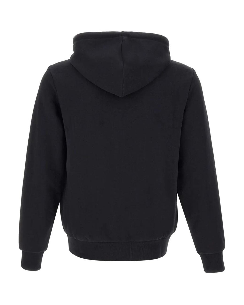 Sun 68 Blue Drawstring Zip Cotton Hoodie for men