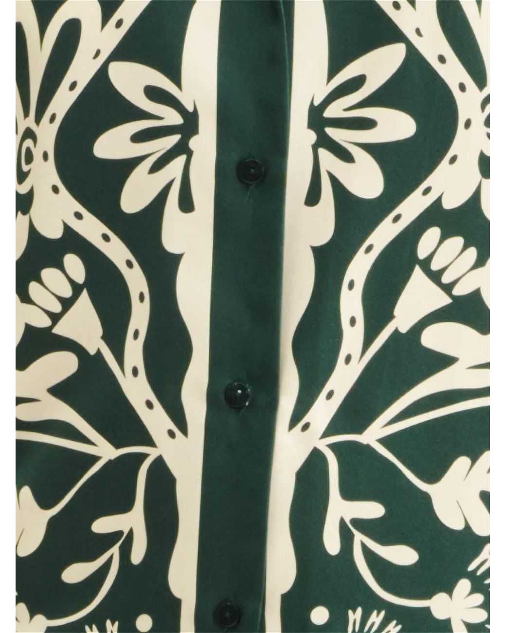 Eres Green Floral-Print Shirt