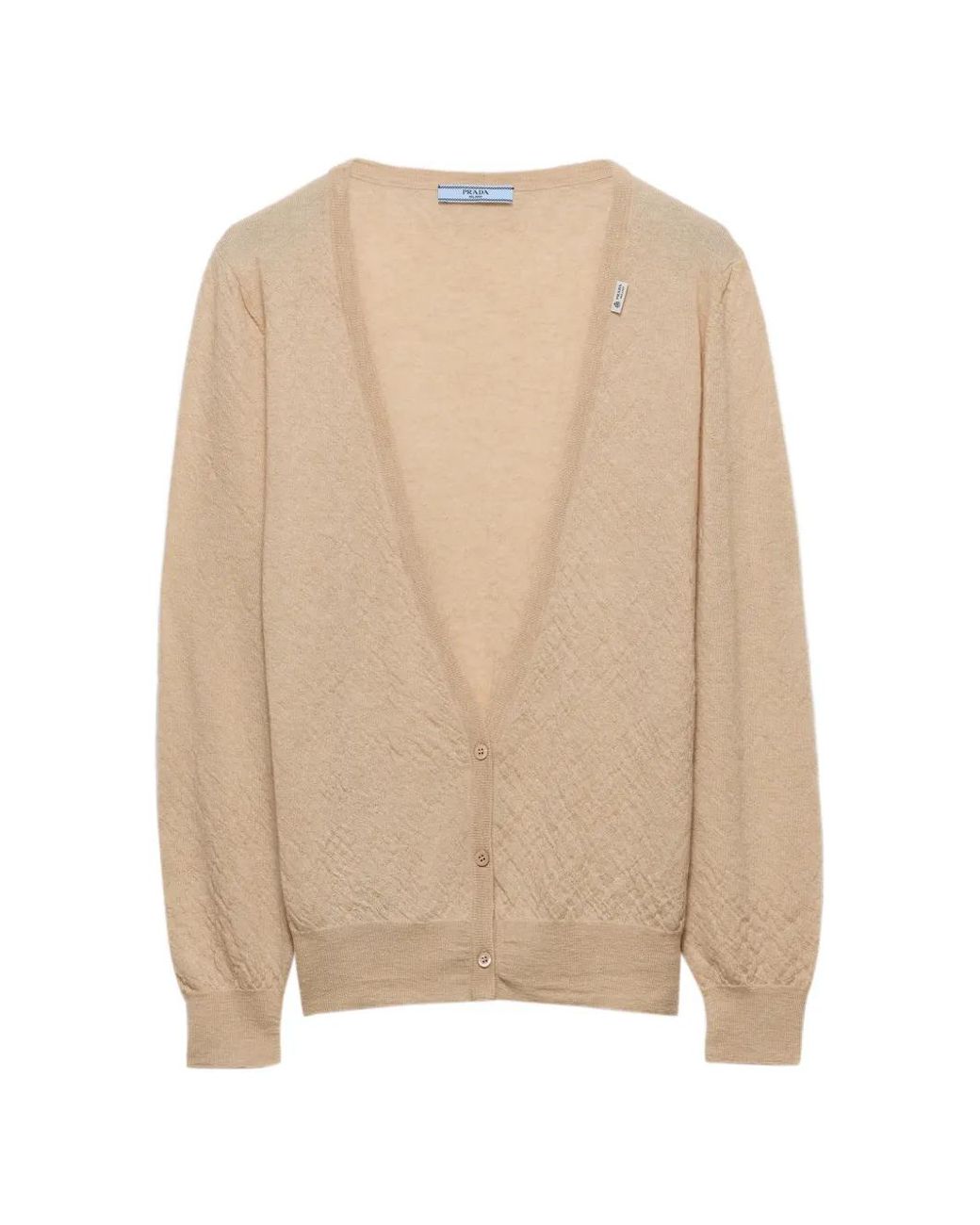 Prada Natural Cashmere Cardigan