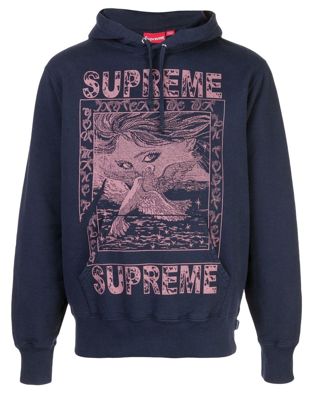 sky blue supreme hoodie