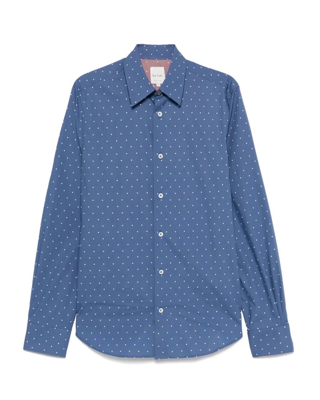 Paul Smith Blue Polka Dot-Print Shirt for men