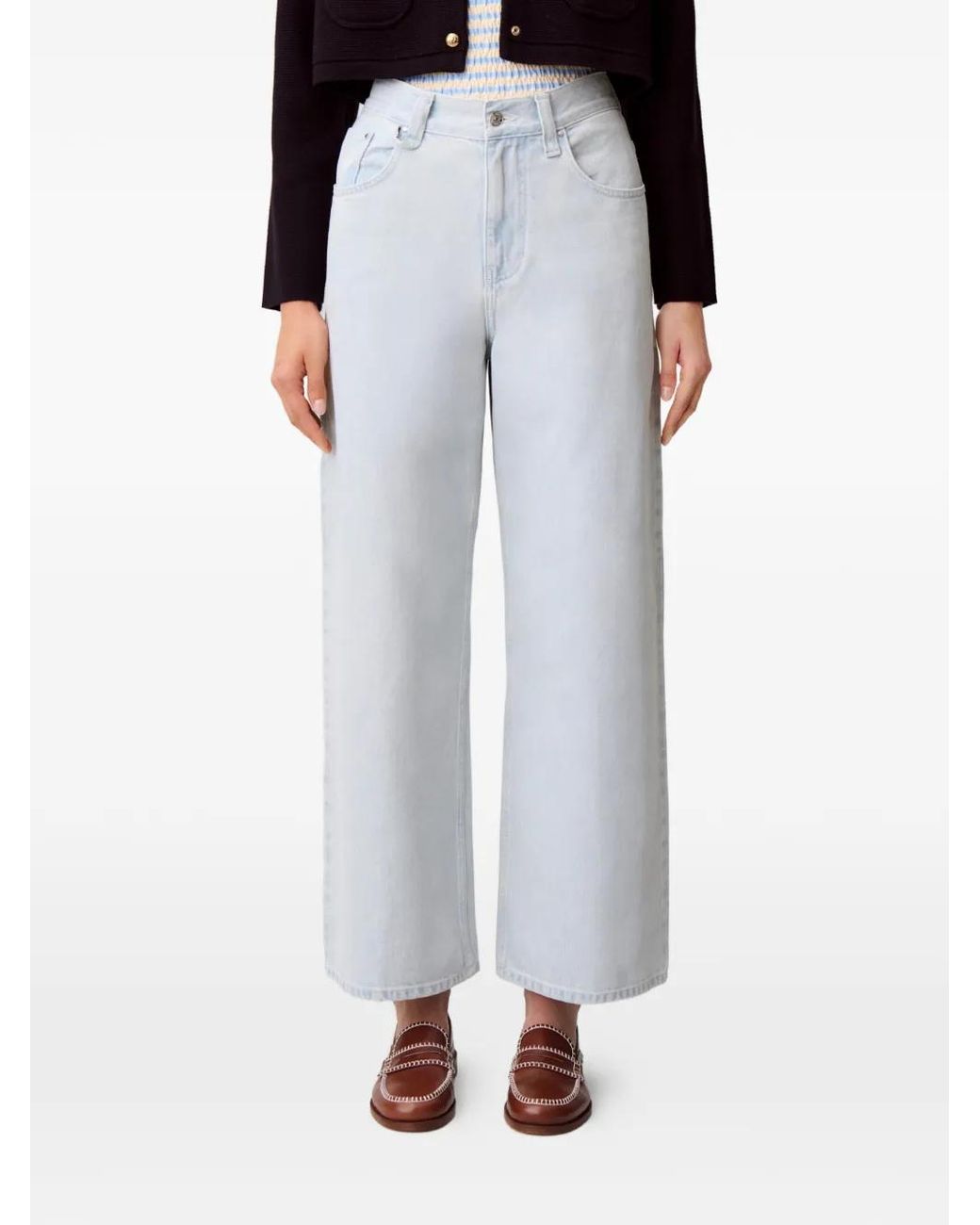 Claudie Pierlot White Washed Denim Jeans