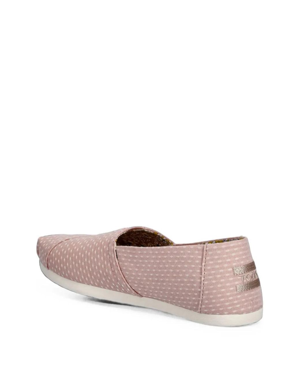 TOMS Pink Alpargata Polka-Dot Slip-On Loafers