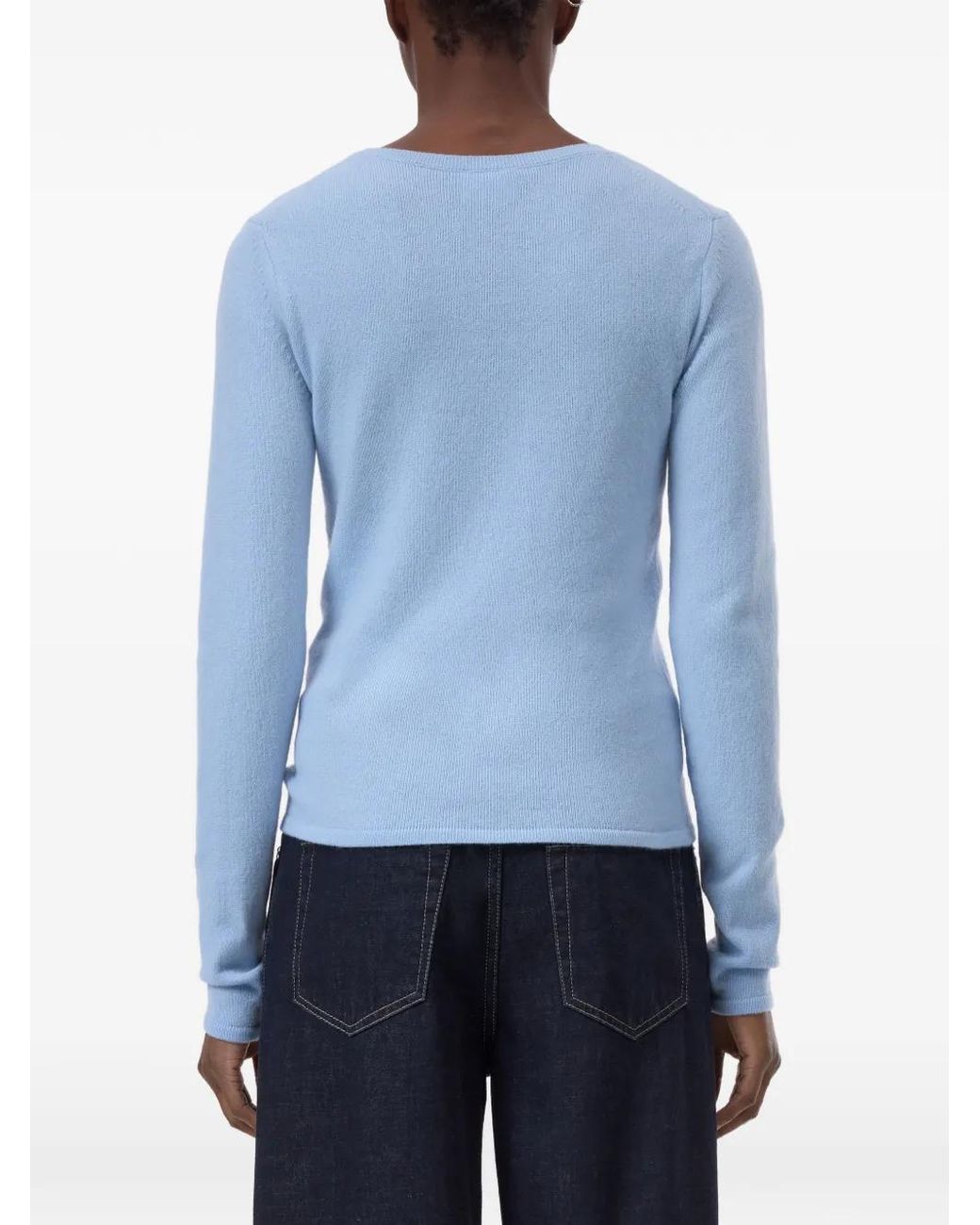 Closed Blue Crew-Neck Long-Sleeve Sweater