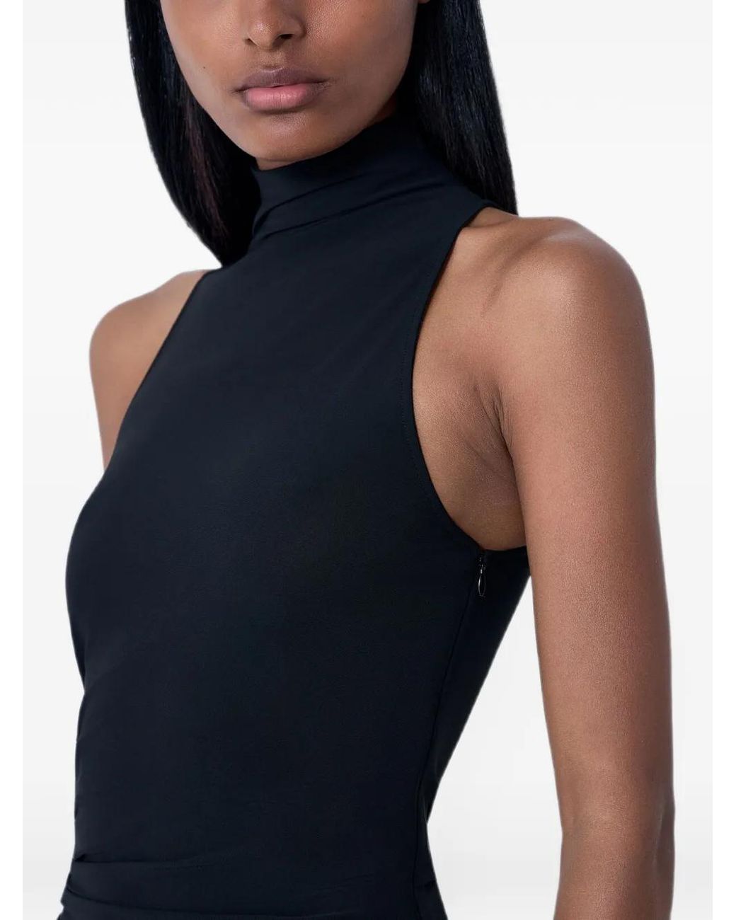 Jacquemus Black Asymmetric Piazza Dress
