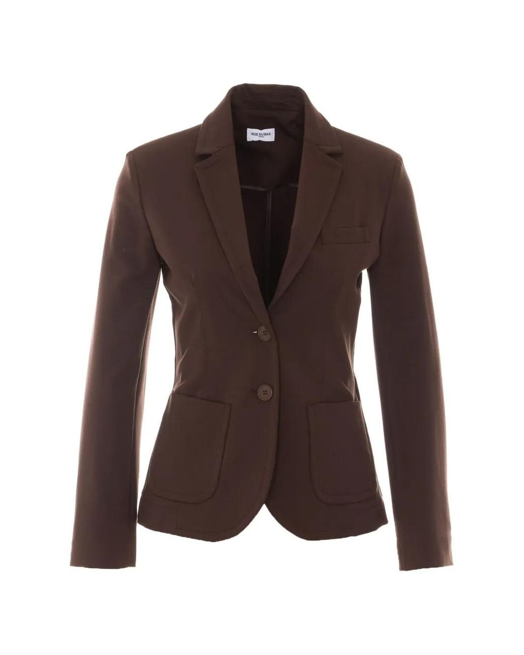 RUE DU BAC Brown Single-Breasted Blazer