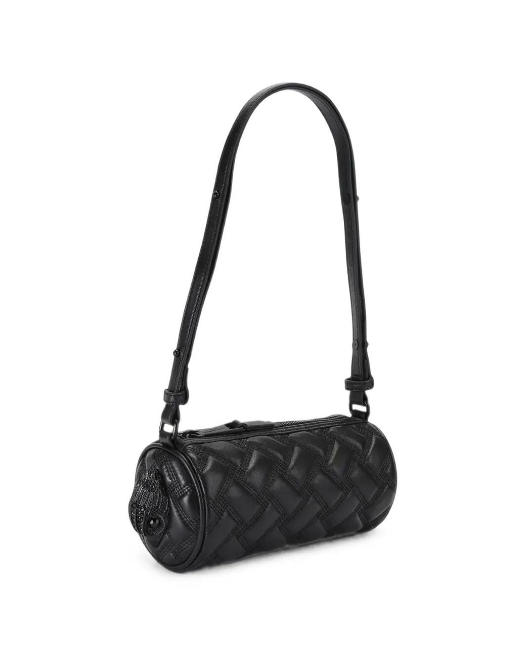 Kurt Geiger Black Quilted Leather Cross-Body Bag
