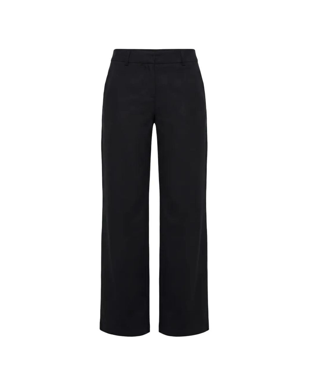 Reformation Black Gisele Low-Rise Trousers