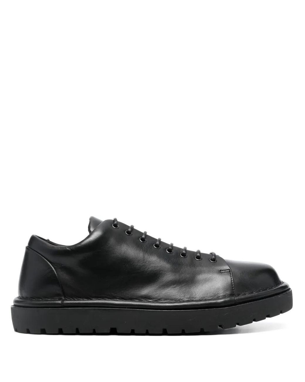 Marsèll Black Pallottola Lace-Up Leather Oxfords