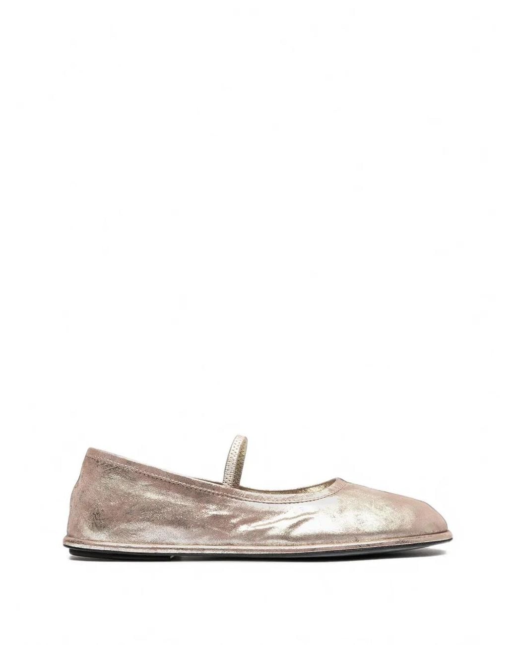 Officine Creative White Fontayne Leather Ballet Flats