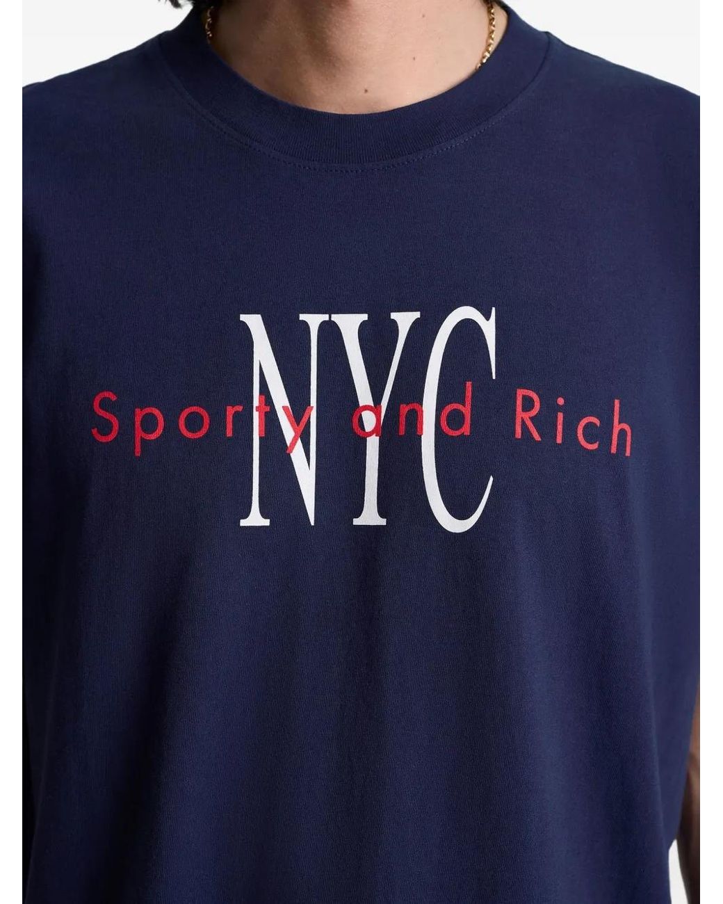 Sporty & Rich Blue Ny Minute T-Shirt
