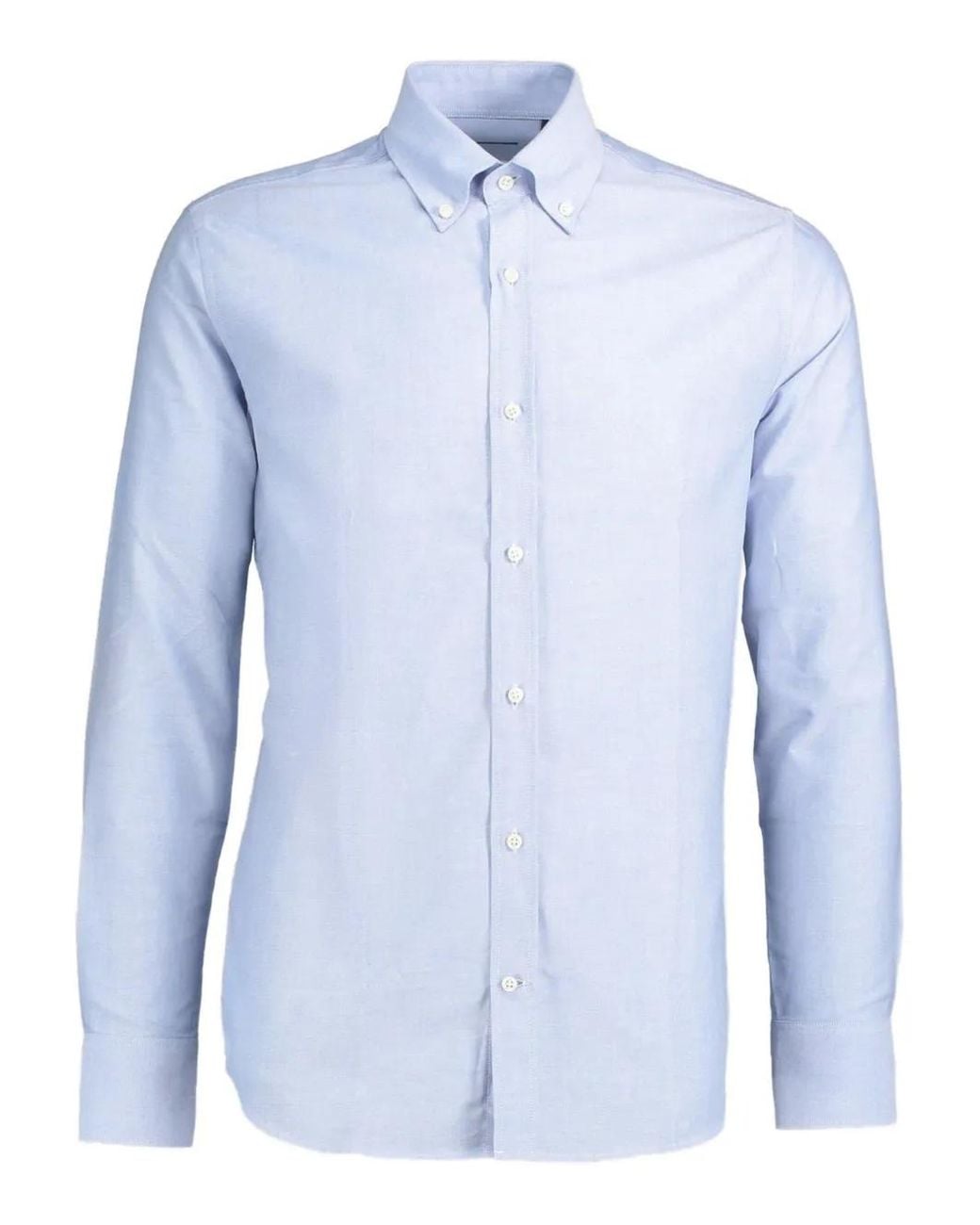 Deperlu Blue Button-Down Oxford Shirt for men