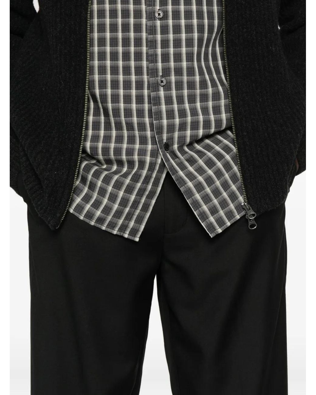 Samsøe & Samsøe Black Straight-Leg Tailored Trousers for men