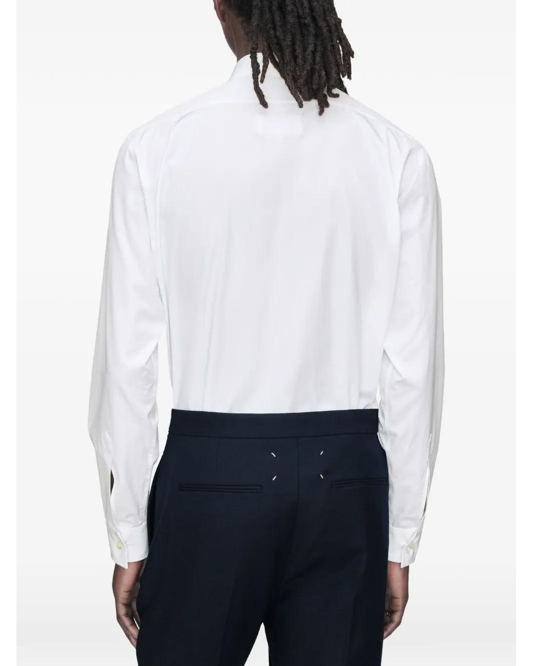 Maison Margiela White Long-Sleeve Shirt for men