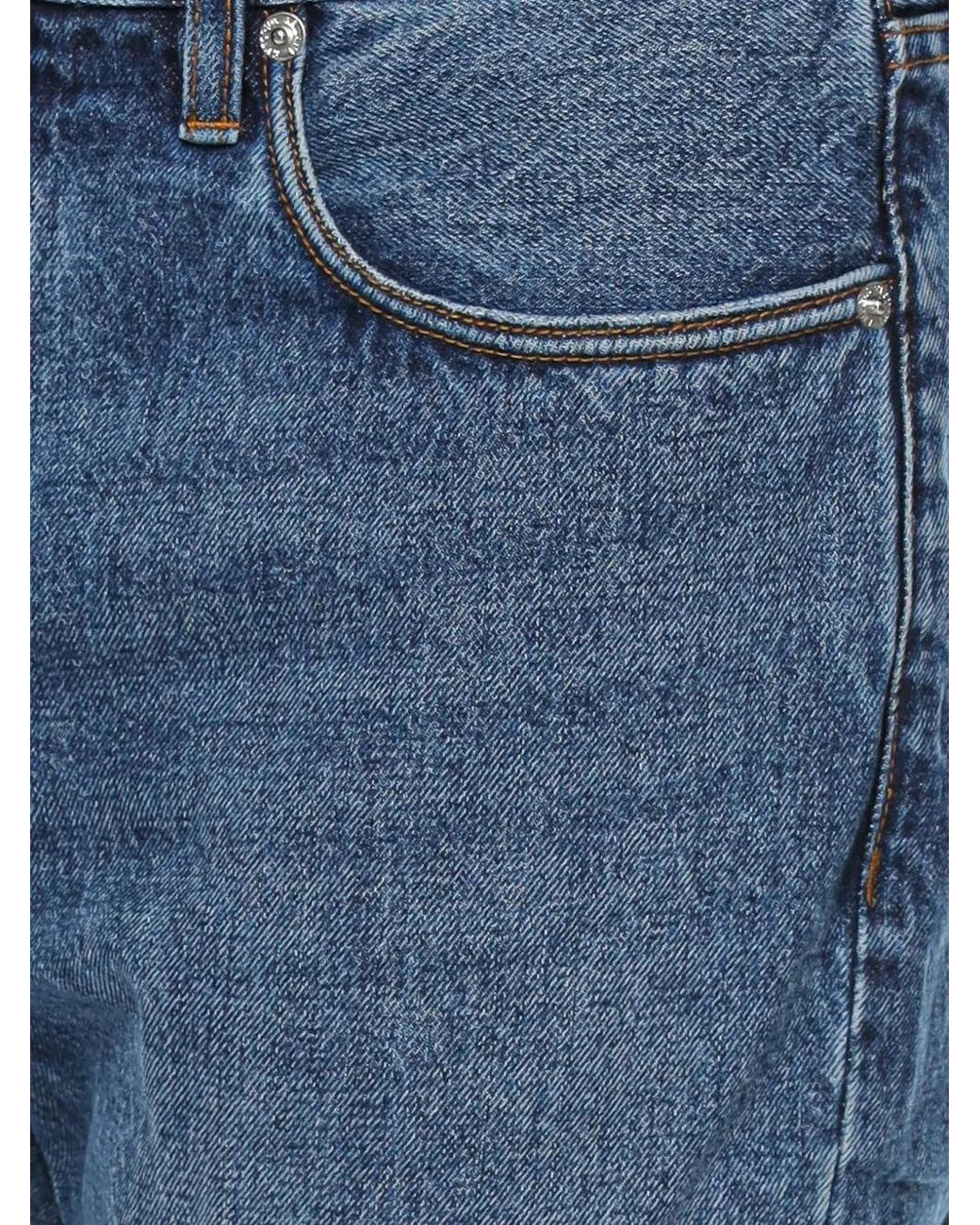 Emporio Armani Blue Logo-Plaque Jeans for men