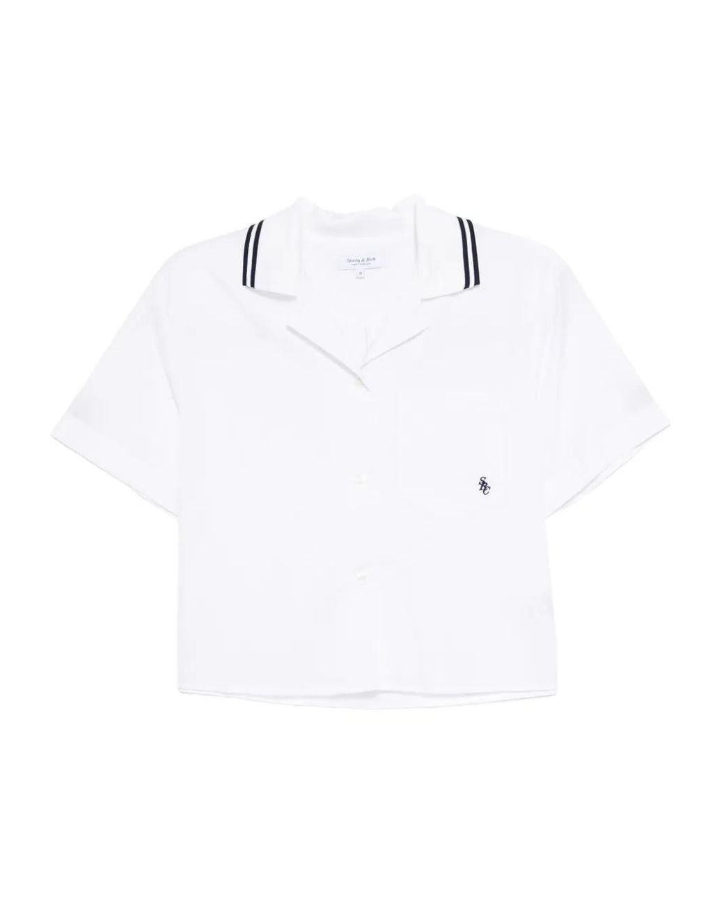 Sporty & Rich White Src Cotton Shirt