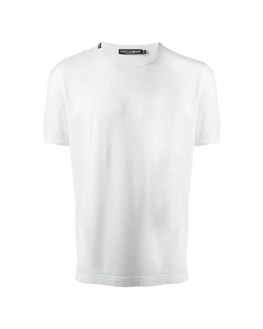 Dolce & Gabbana White Classic T-Shirt for men