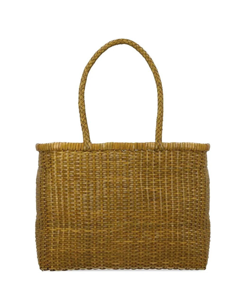 Dragon Diffusion Natural Grand Sac Porté Épaule B Weave En Cuir