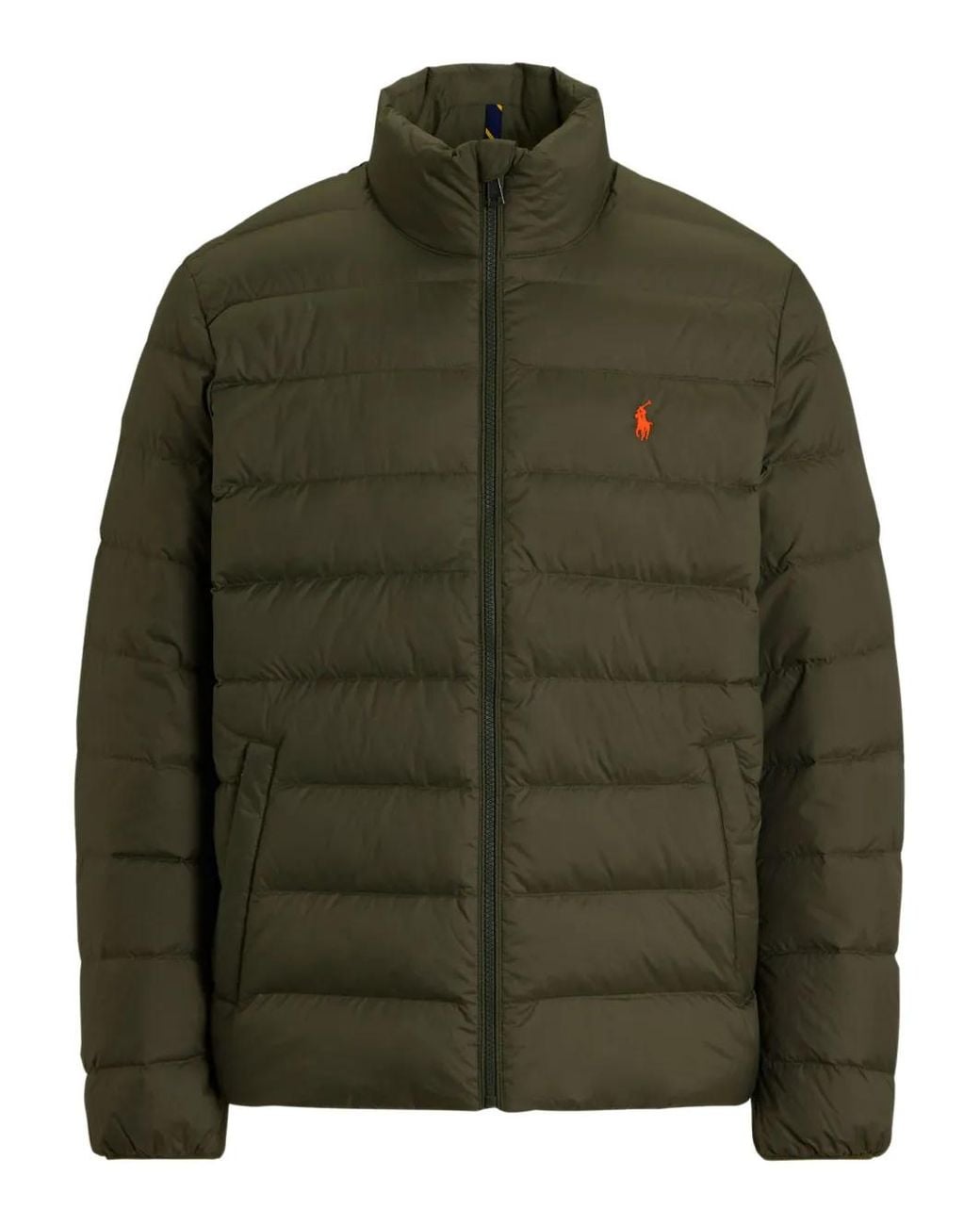 Polo Ralph Lauren Green Logo-Detail Padded Jacket for men