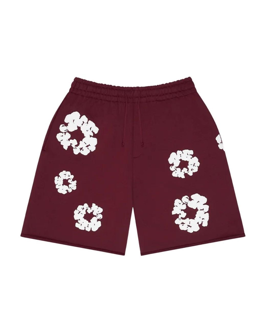 DENIM TEARS Red Wreath-Print Track Shorts for men