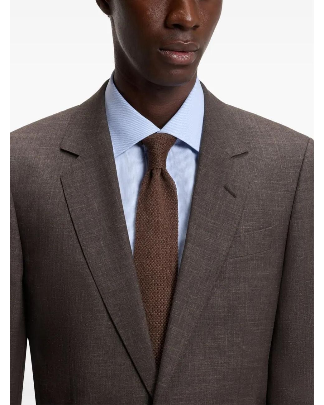 Boss Brown By Beckham Wool-Blend Slim-Fit Suit Jacket for men