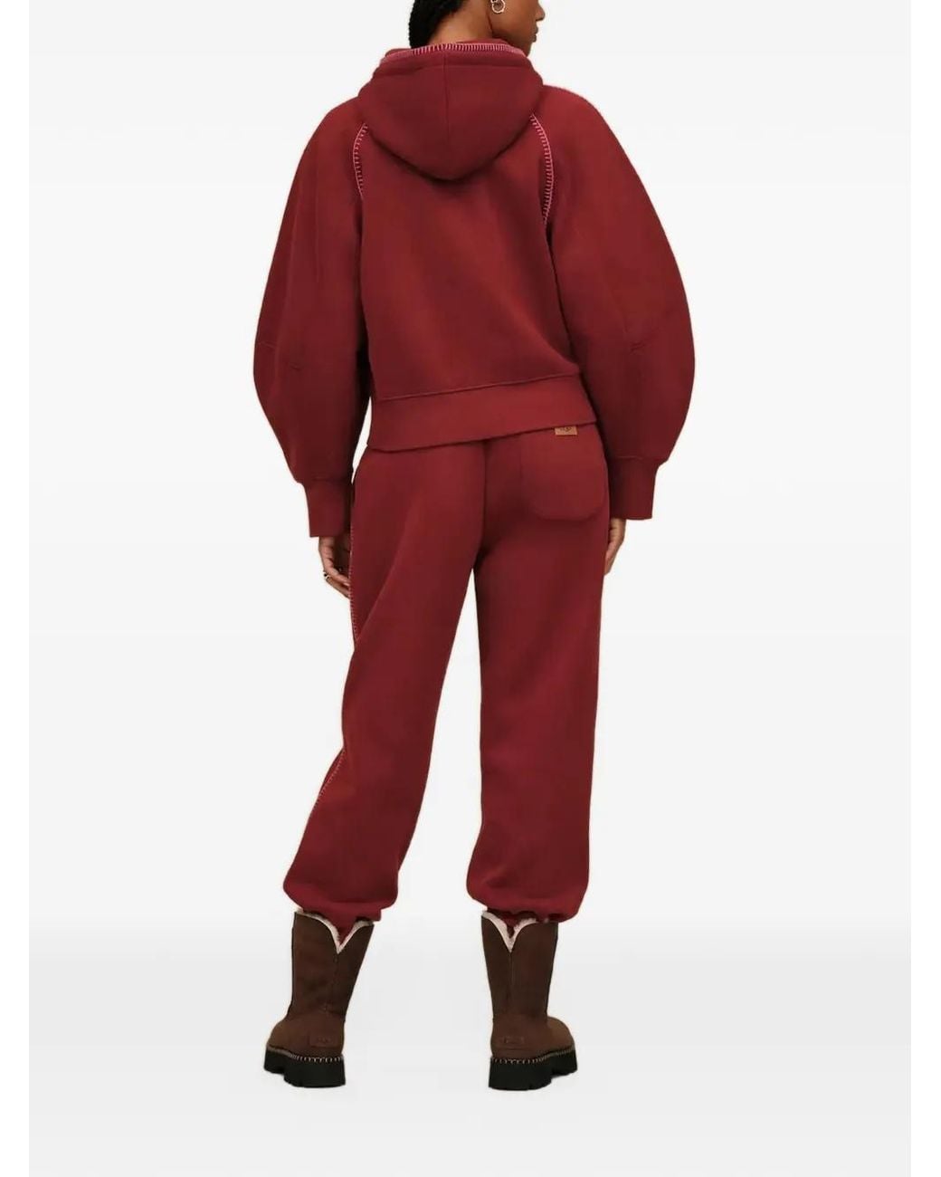 Ugg Red Hoodie Zippé Classic