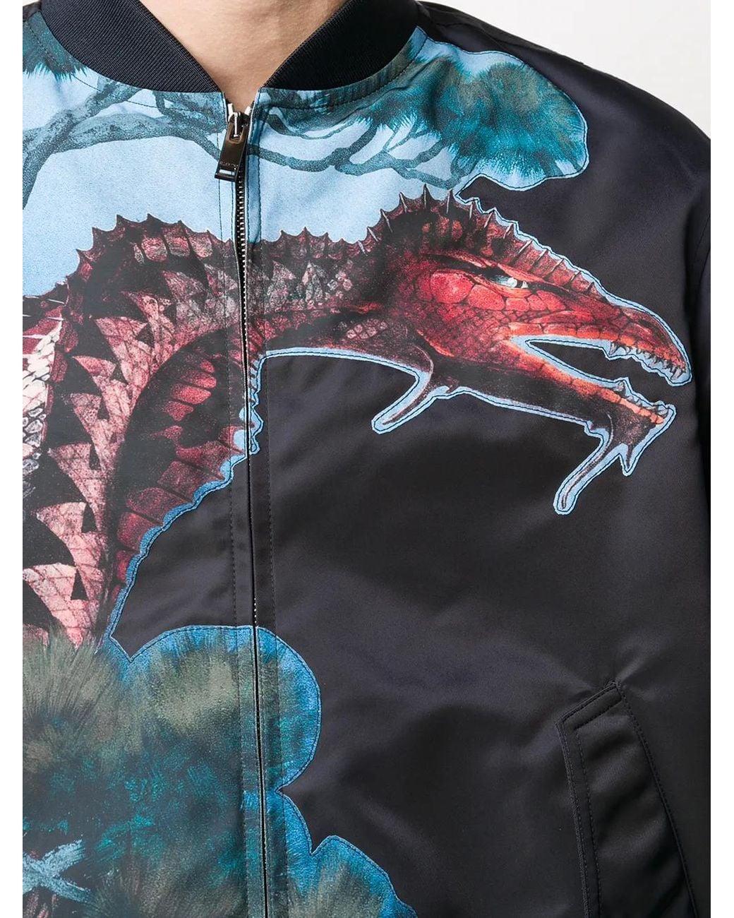 Valentino Garavani Multicolor Dragons Garden Bomber Jacket for men