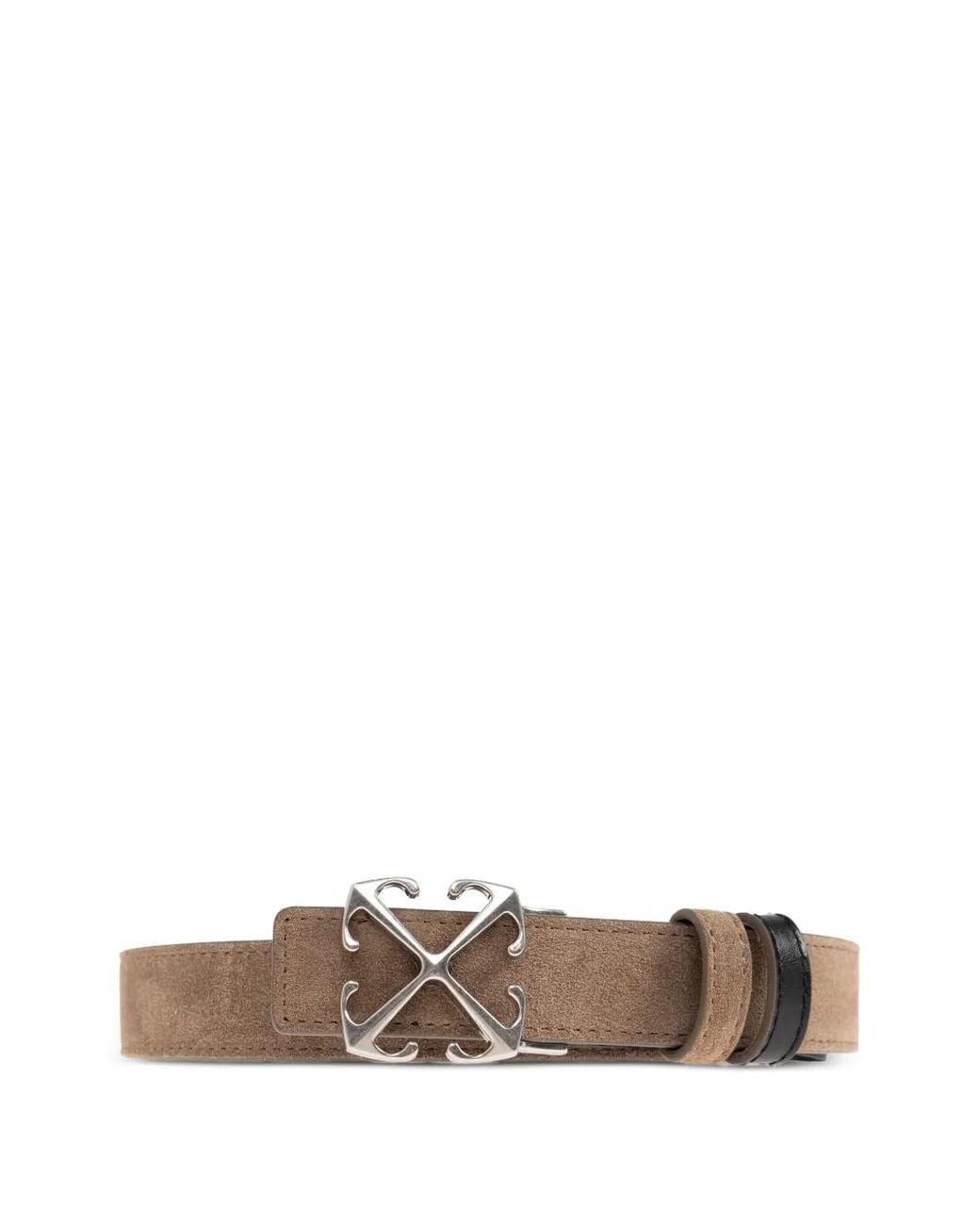 Off-White c/o Virgil Abloh White Arrows Buckle Suede Belt