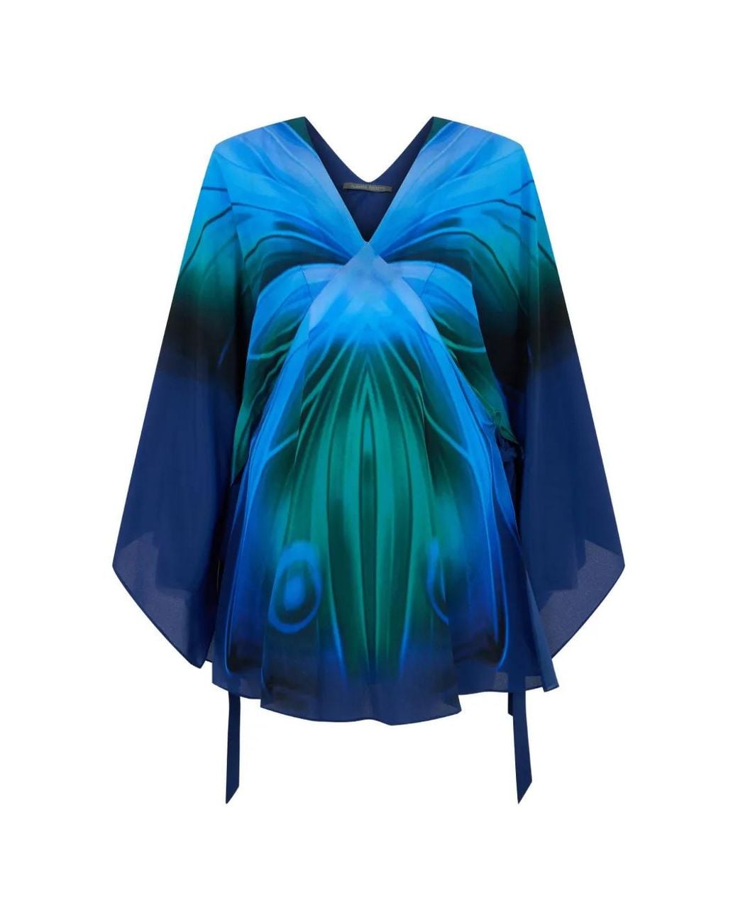 Alberta Ferretti Blouse Met Kleurverloop in het Blue