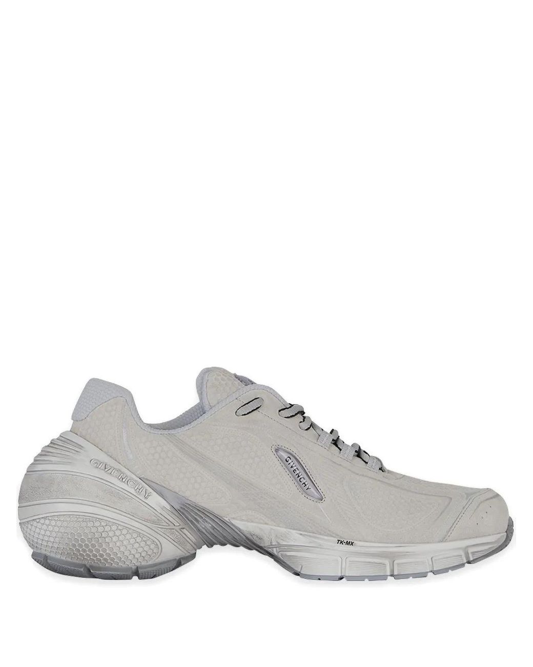 Givenchy Gray Tk-Mx Suede Low-Top Sneakers for men