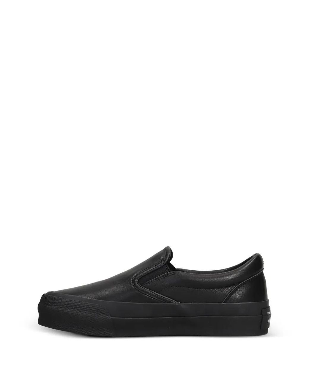 Comme des Garçons Black Baskets Steer Sans Lacets En Cuir for men