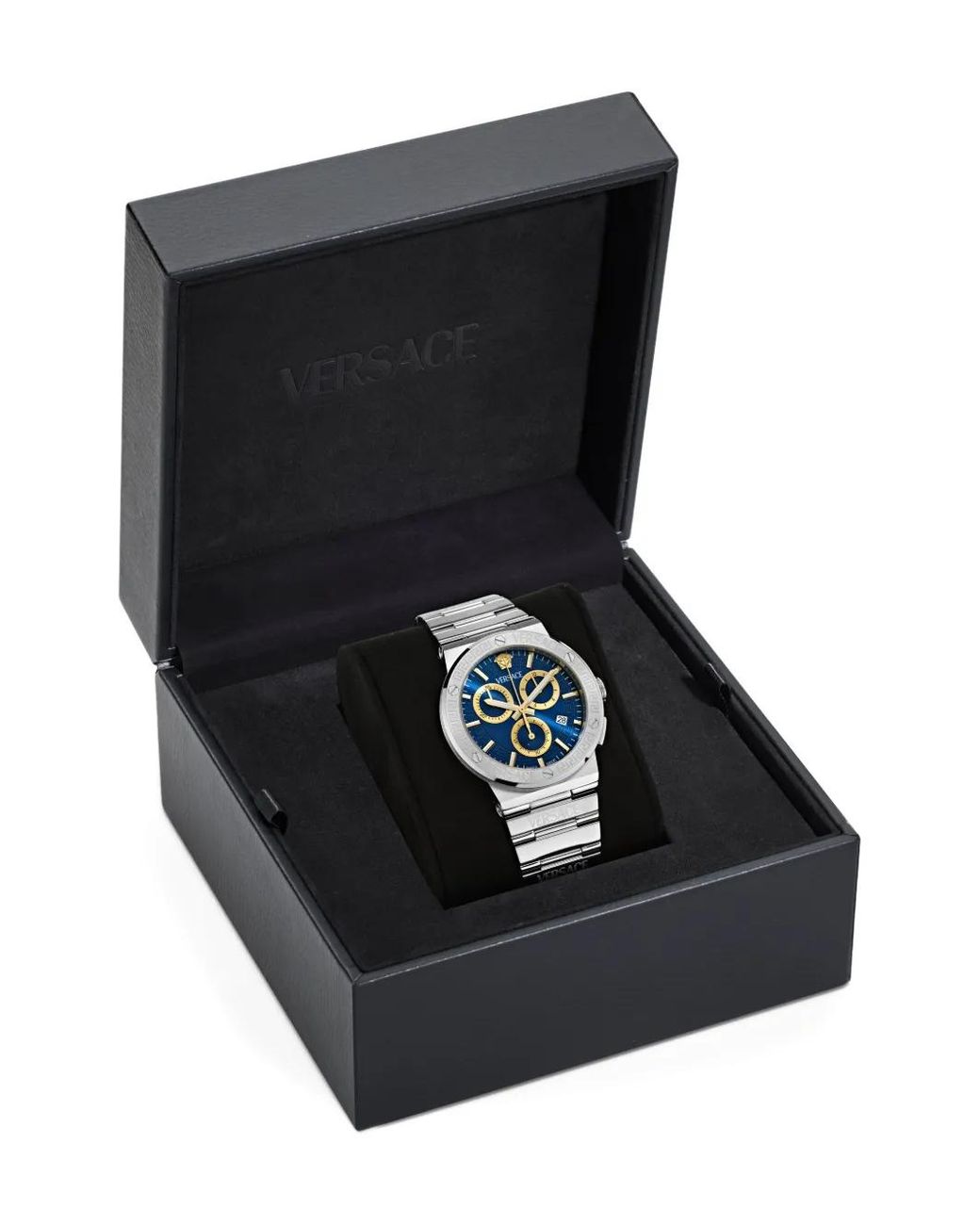 Versace Blue Greca 40Mm for men