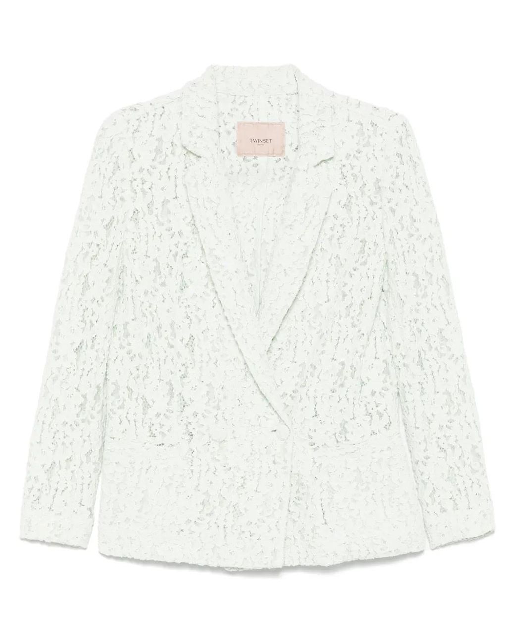 Twinset White Lace Blazer