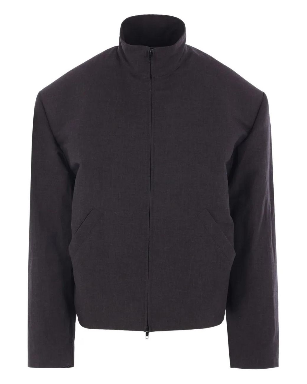 Balenciaga Blue High-Neck Jacket