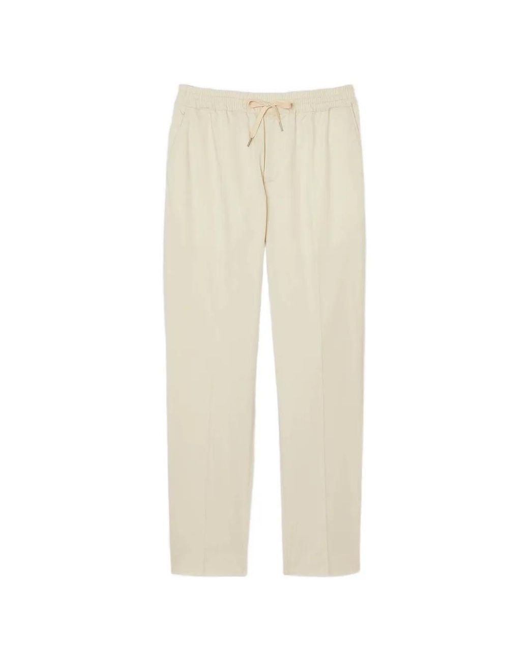 Sandro Natural Elasticated Straight-Leg Trousers for men