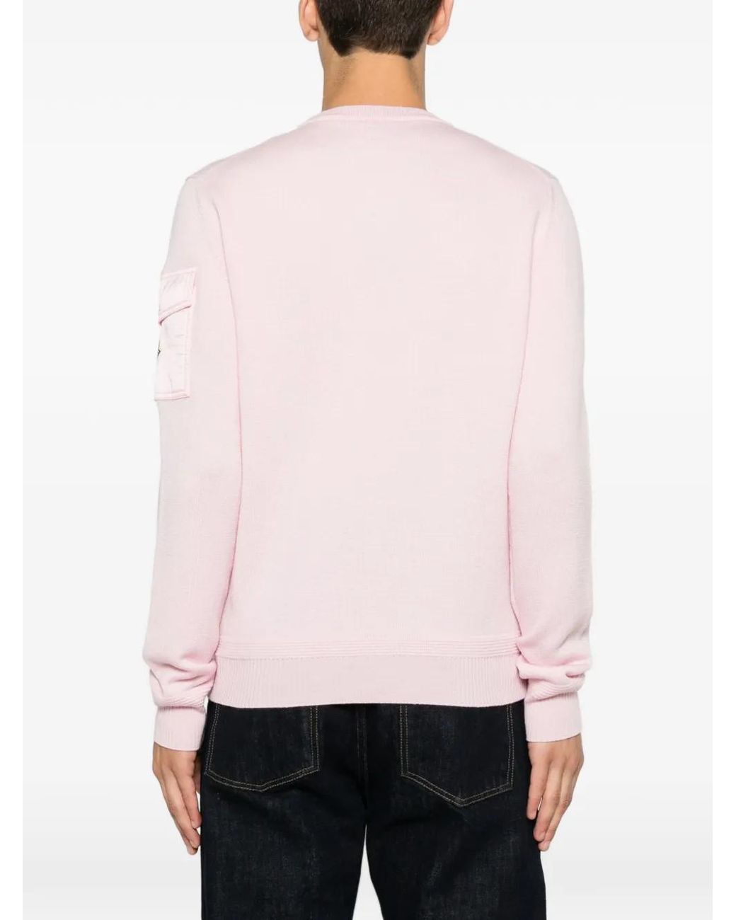 Moncler Klassischer Pullover in Pink für Herren