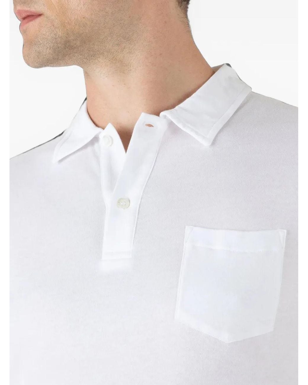 Sunspel White Polo Riviera Sea Island for men