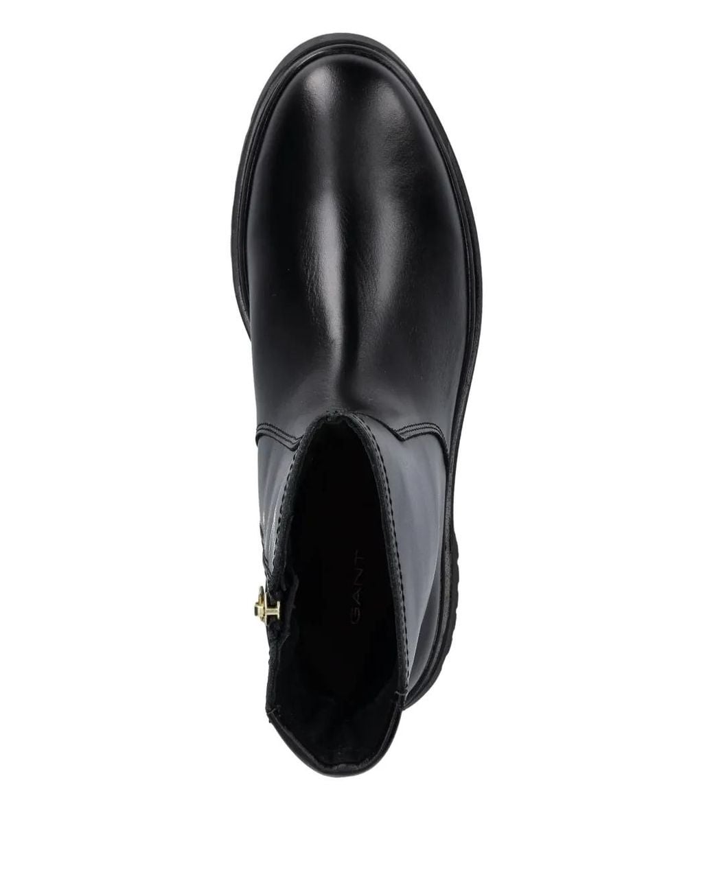 Gant Black Zip Lug-Sole Boots