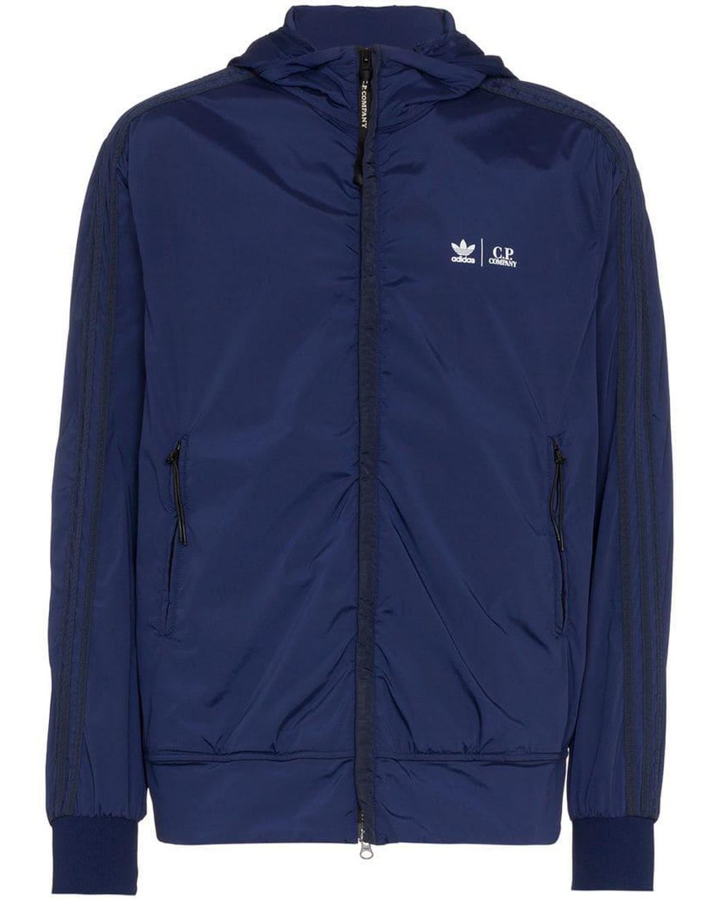 adidas X Cp Company Stripe Sleeve Track Jacket in Blue for Men | Lyst UK