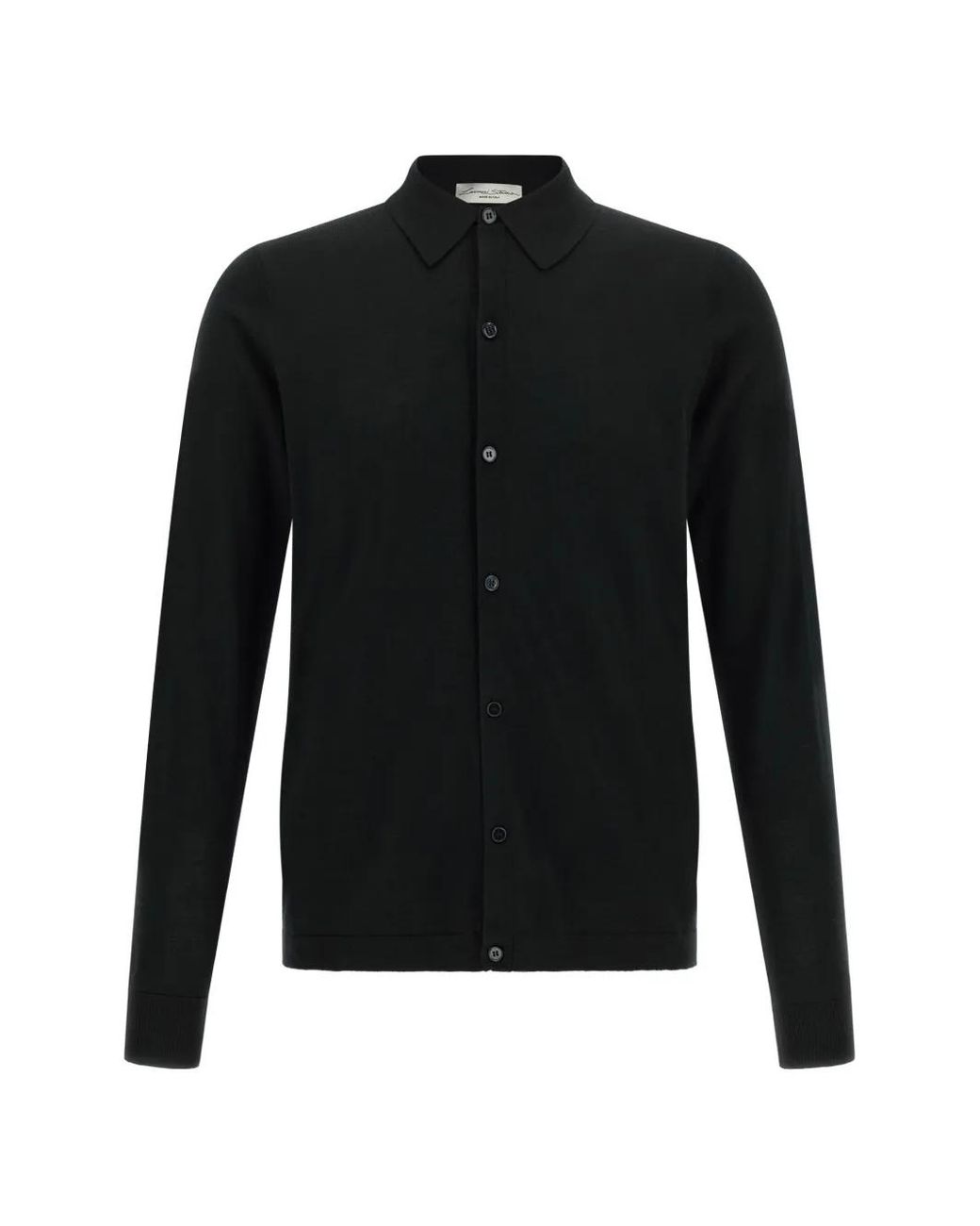 LARMERI STUDIO Black Polo À Manches Longues for men