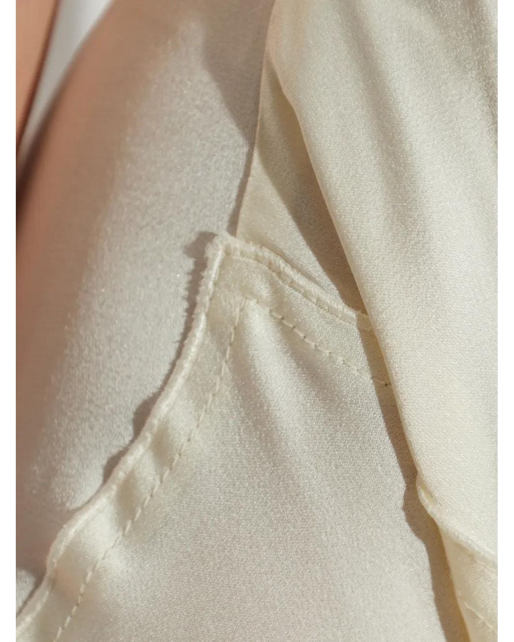 Victoria Beckham White Posy Long Dress
