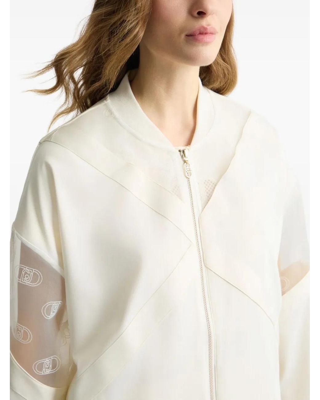 Chaqueta Con Monograma Liu Jo de color White